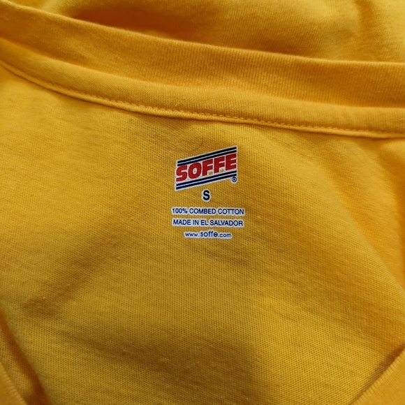 Soffe University of Pittsburgh Panthers Love bright yellow t-shirt size small - Picture 7 of 8